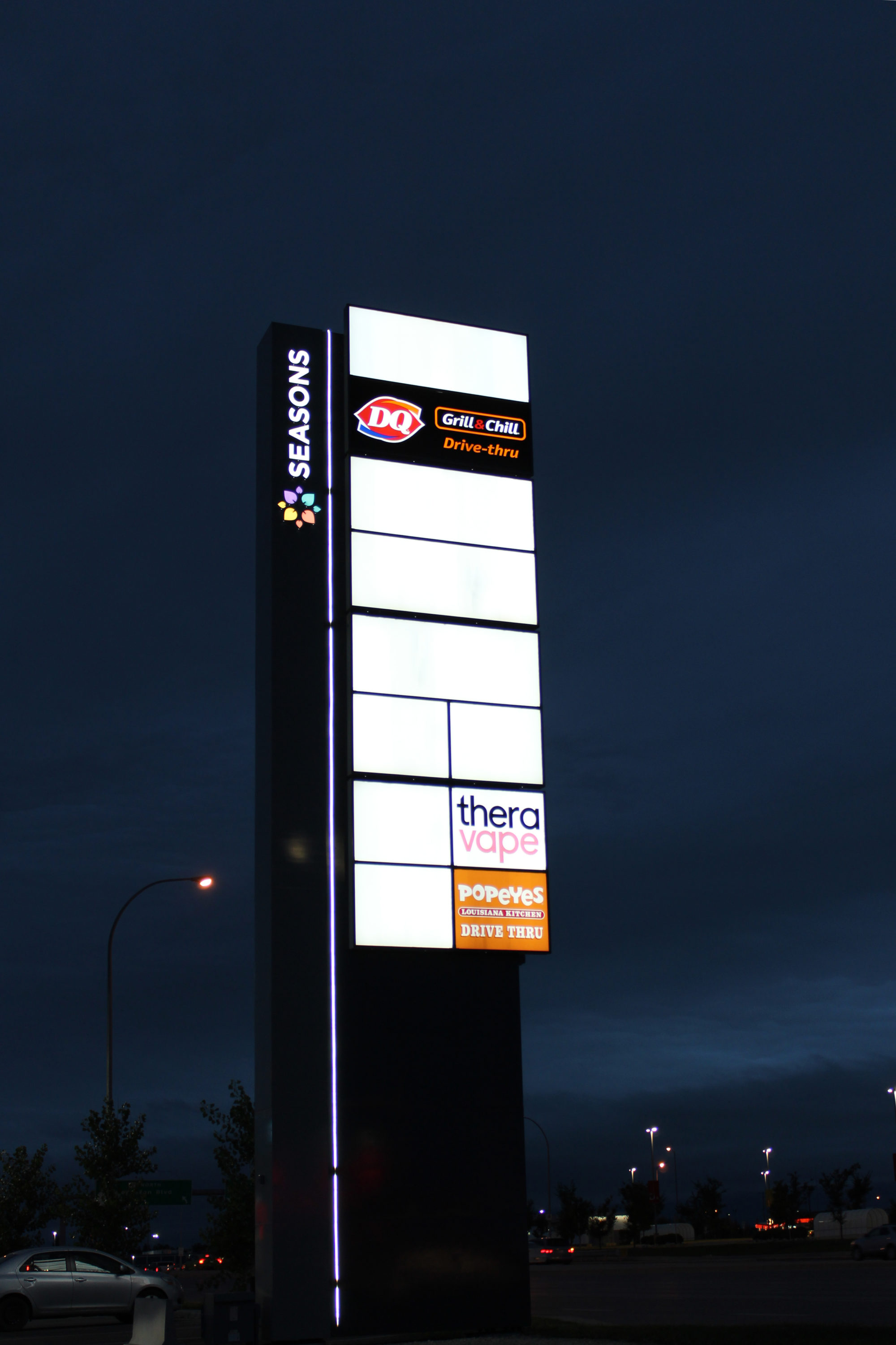 Exterior Seasons Pylon